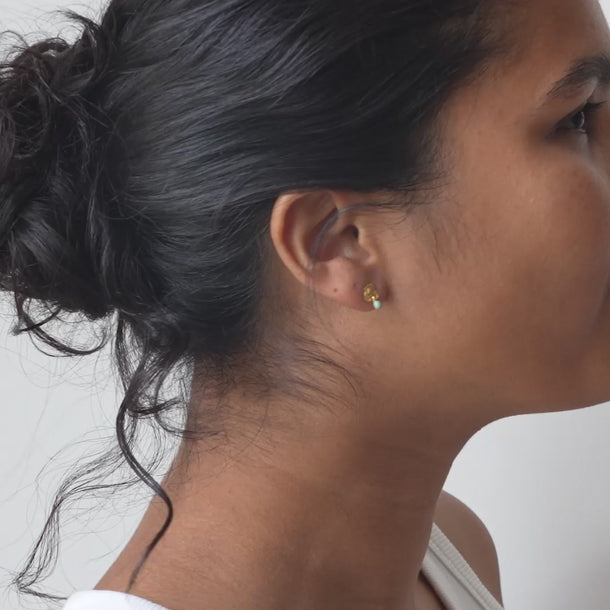 ENAMEL Copenhagen Øredobber, Mio Earrings Sage