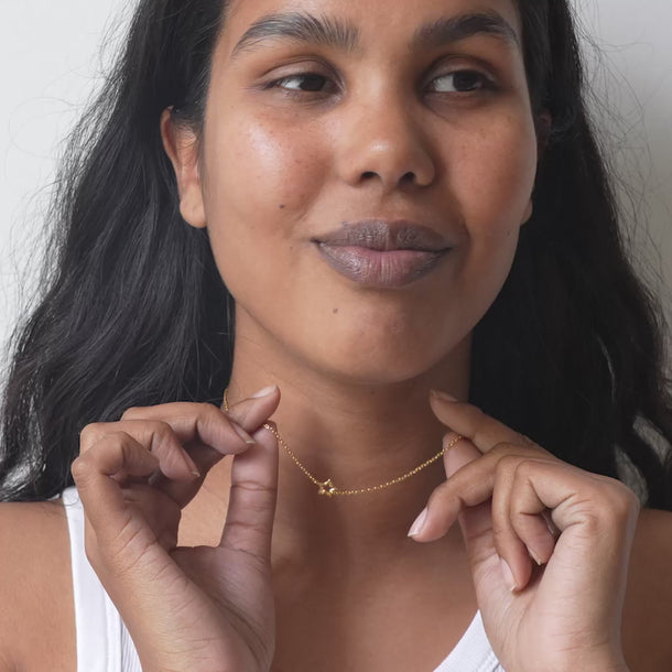 ENAMEL Copenhagen Halskjede, Organic Star Necklaces Gold Plated