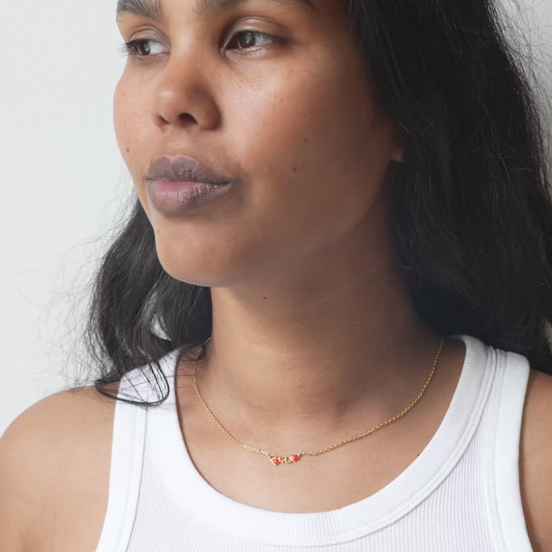 ENAMEL Copenhagen Halskjede, Organic Unity Necklaces Red