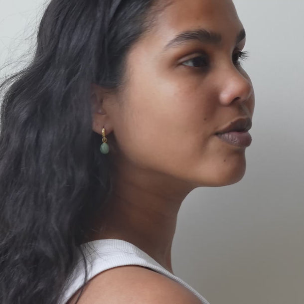 ENAMEL Copenhagen Øredobber, Significant Enamel Earrings Sage