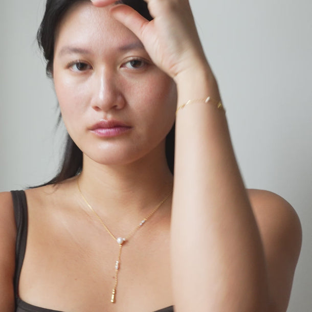 ENAMEL Copenhagen Earrings, Nara Drop Earrings 925S/GP