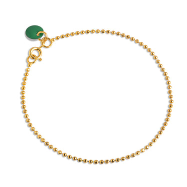 ENAMEL Copenhagen Armbånd, Ball Chain Bracelets 42 Petrol Green