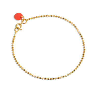 ENAMEL Copenhagen Armbånd, Ball Chain Bracelets Coral
