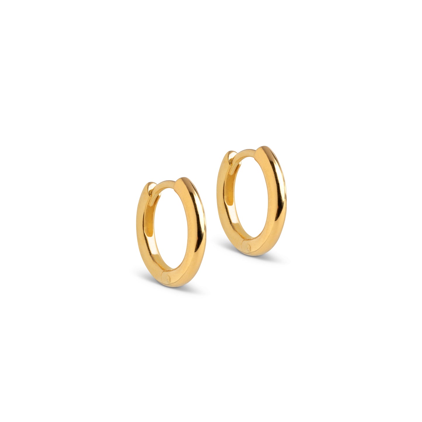 ENAMEL Copenhagen Hoops, Chunky classic 10 mm Earrings 925S/GP