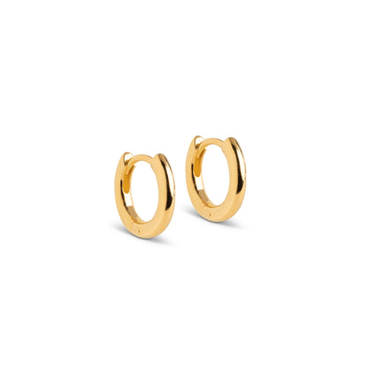 ENAMEL Copenhagen Hoops, Chunky classic 8 mm Earrings 925S/GP