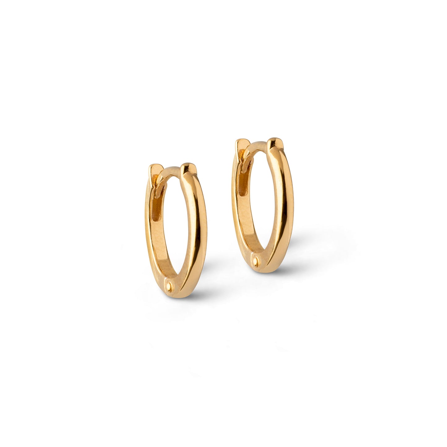 ENAMEL Copenhagen Hoops, Classic 8 mm Earrings 925S/GP