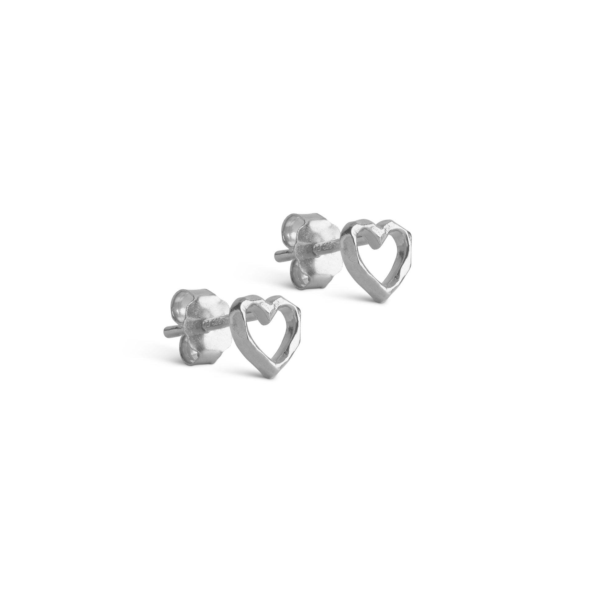 ENAMEL Copenhagen Øredobbers, Organic Heart Earrings 925S/M